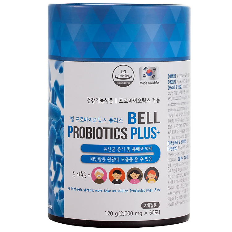 Thực Phẩm Chức Năng Hỗ Trợ Bảo Vệ Sức Khỏe Bell Probiotics Plus Chong Kun Dang (120g)