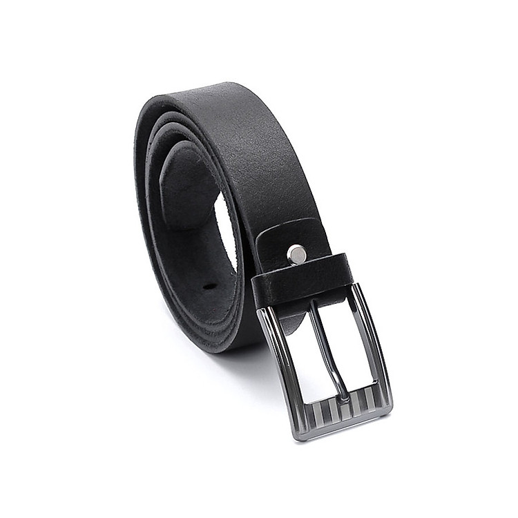 Dây Nịt Nam Da Bò Huy Hoàng 1 Lớp HH4105 - Đen