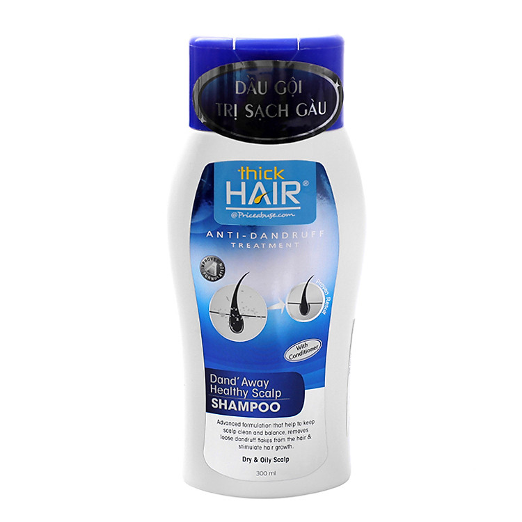 Dầu Gội Hỗ Trợ Trị Gàu Thick Hair Anti-Dandruff Treatment Dand' Away Healthy Scalp Shampoo - 0240 (300ml)
