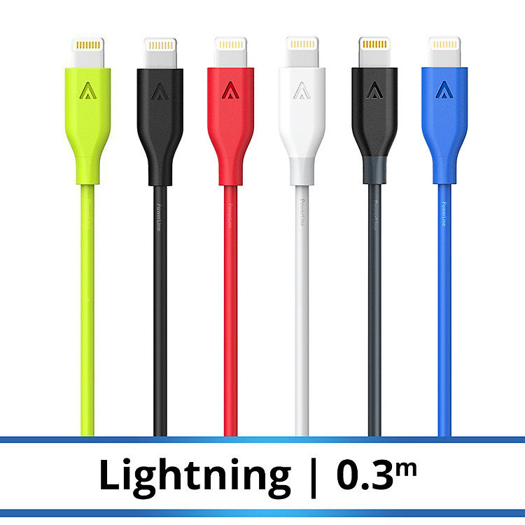 Dây Cáp Sạc Lightning Cho iPhone Anker PowerLine 0.3m - A8114 - Hàng Chính Hãng