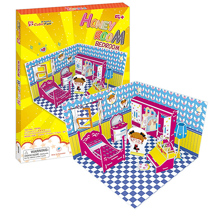 Mô Hình 3D CubicFun – Honey Room-Bedroom P659h