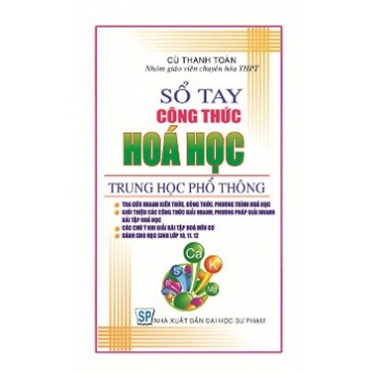 Sách Sổ Tay Công Thức Hóa THPT