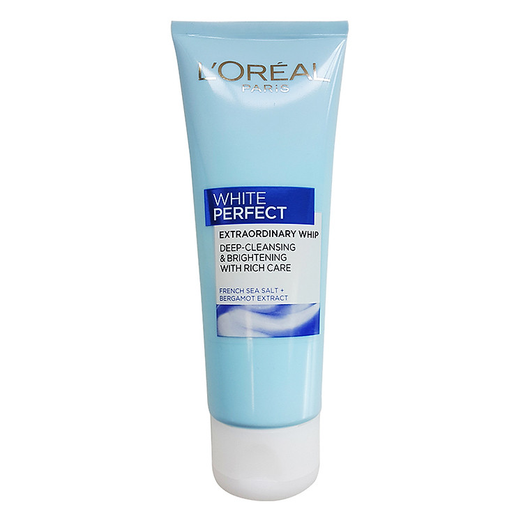 Sửa Rửa Mặt Tạo Bọt Siêu Mịn Làm Sạch Sâu Và Trắng Sáng Da Tức Thì L'oreal White Perfect Extraordinary Whip (100ml)