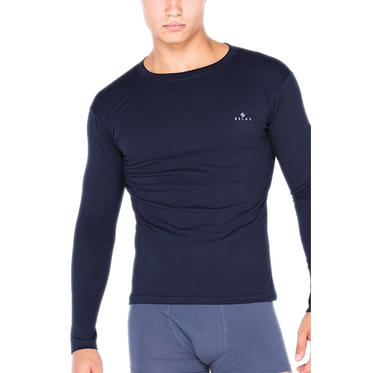 Áo Cổ Tròn Tay Dài Relax RTKA010 - Xanh Đen