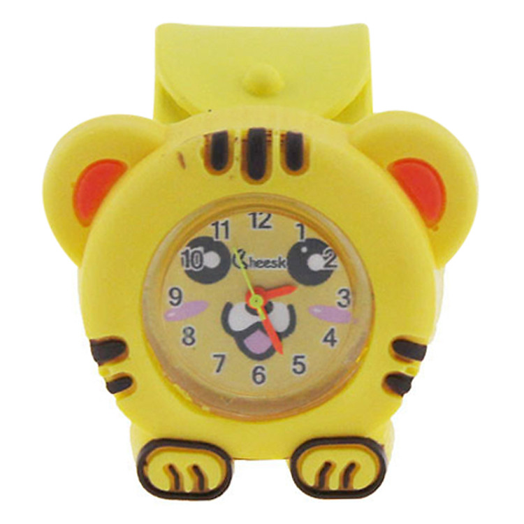 Đồng Hồ Trẻ Em Dây Da Kezzi TIKI-022 Hình Mèo - Vàng