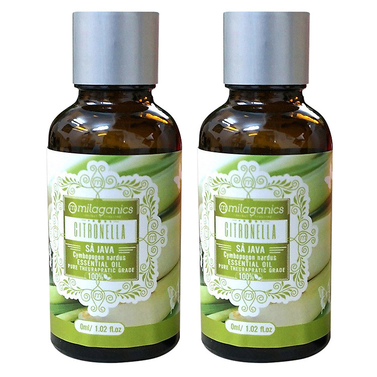 Combo 2 Tinh Dầu Sả Java Milaganics 10ml