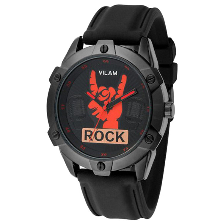 Đồng Hồ Nam Dây Plastic VILAM Rock TK415 - Đen