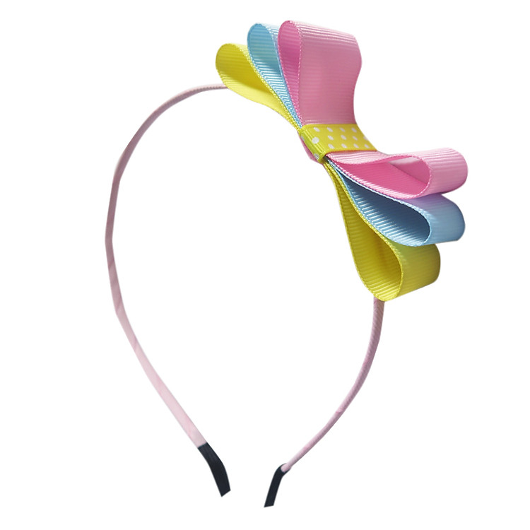 Băng Đô Gọng Hồng Đính Nơ 3 Tầng Cuckeo TKKT121602