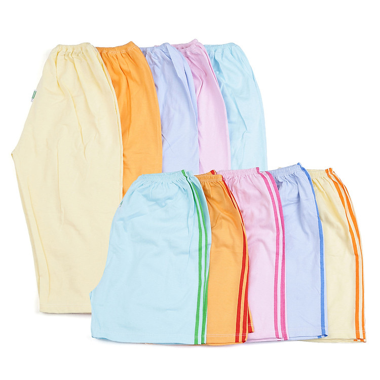 Combo 5 Quần Dài Màu Và 5 Quần Ngắn Màu Bossini TL10