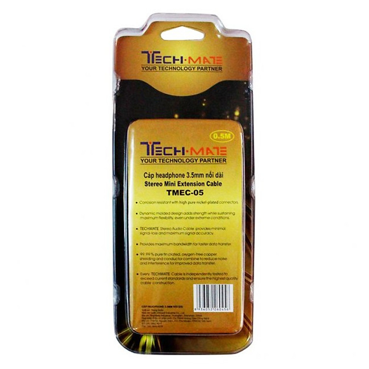 Cáp Headphone Techmate TMEC-05 - 3.5mm