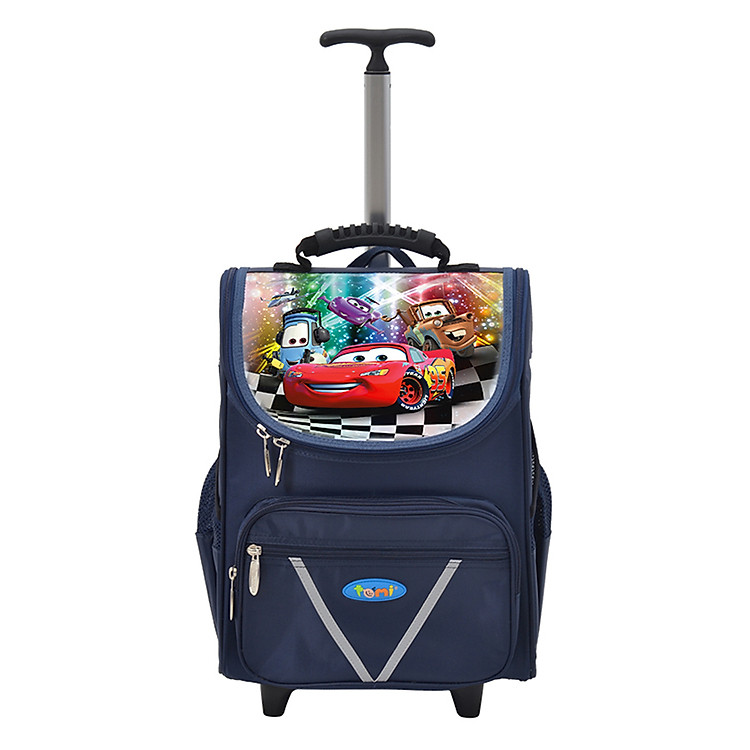 Balo Kéo Tomi 9 Cho Bé Trai TOMB-9-NV - Xanh Navy - Hình Ngẫu Nhiên