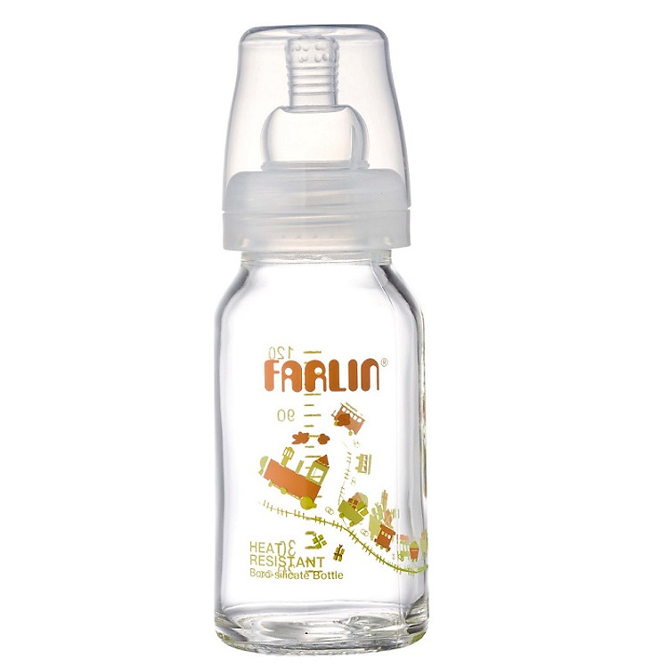 Bình Sữa Thủy Tinh Farlin TOP-808G (120cc)