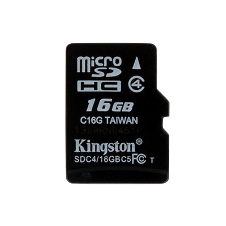 Thẻ nhớ Micro Kingston SDHC4_SDC4 - 16GB Class 10 - Hàng Chính Hãng