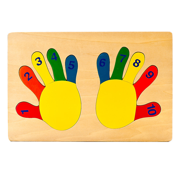 Tranh Ghép Bàn Tay Học Số (20 x 30cm) EDUGAMES - GB124