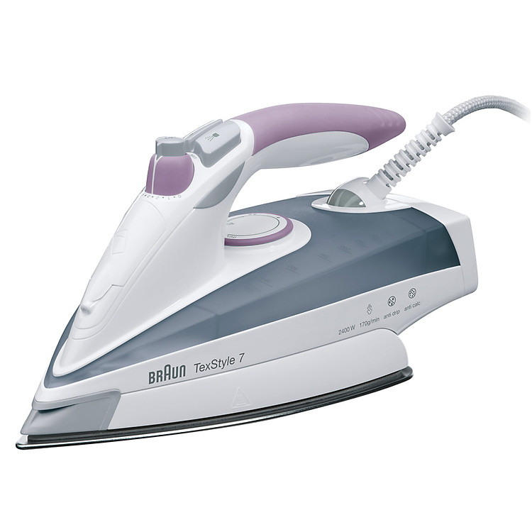 Bàn Ủi Hơi Nước Braun TS755A - Trắng xám - Hàng Chính Hãng