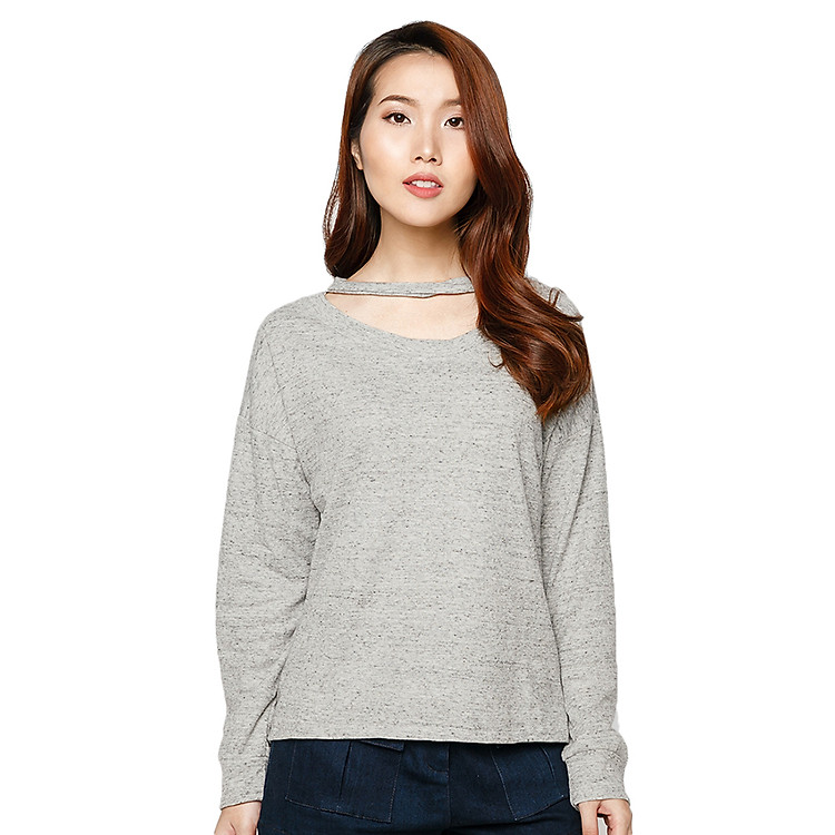 Áo Len Vòng Cổ Choker La Belle TS92-XAM - Xám