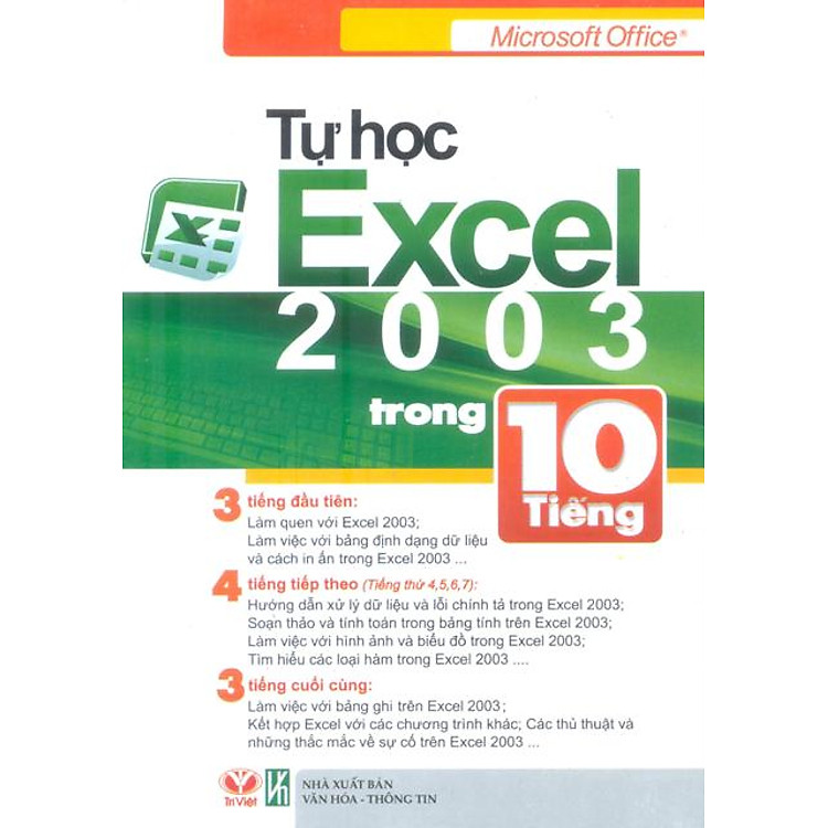 Sách Tự Học Excel 2003 Trong 10 Tiếng