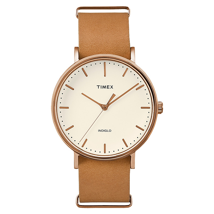 Đồng Hồ Unisex Dây Da Timex Weekender Fairfield TW2P91200