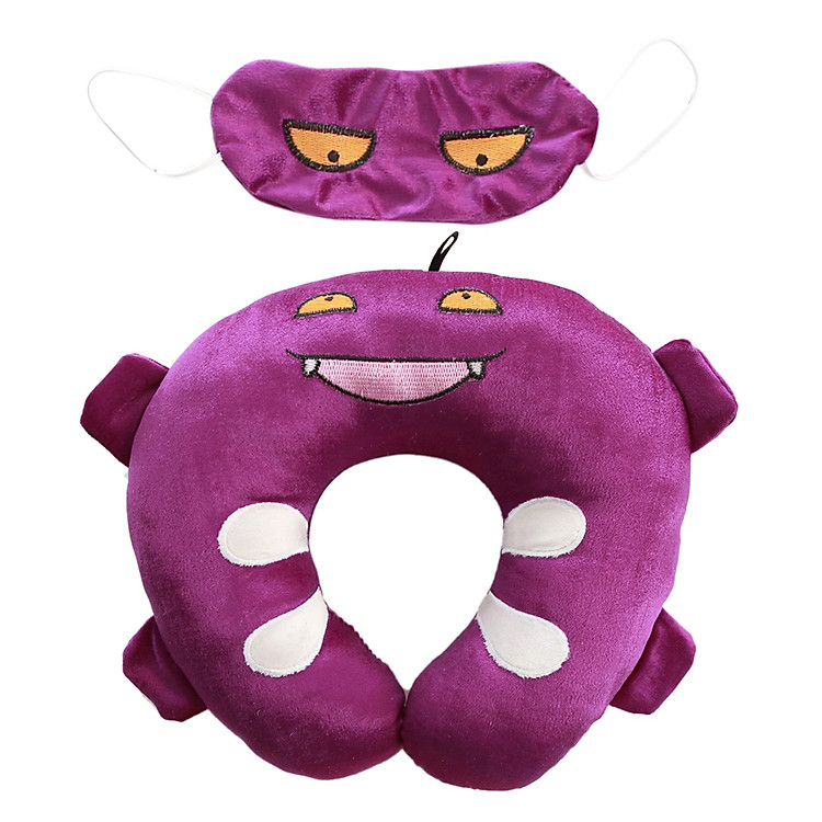 Combo Gối Chữ U Và Bịt Mắt Thivi - Quỷ Tím