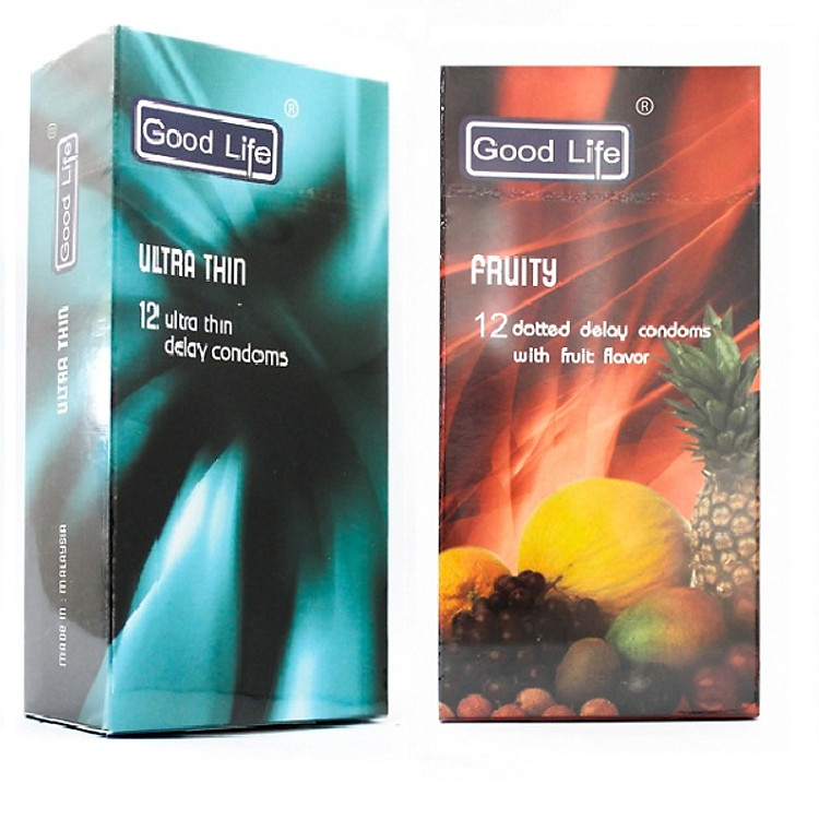 Combo Bao Cao Su Good Life - Ultra Thin + Fruity - 24 Bao