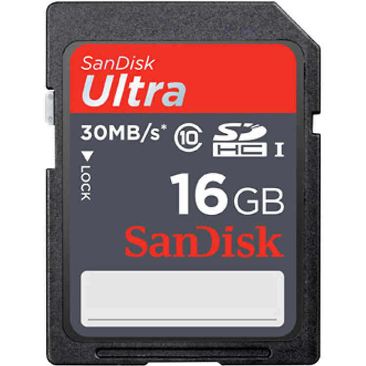 Thẻ Nhớ SanDisk Ultra SDHC 16GB - Hàng Chính Hãng