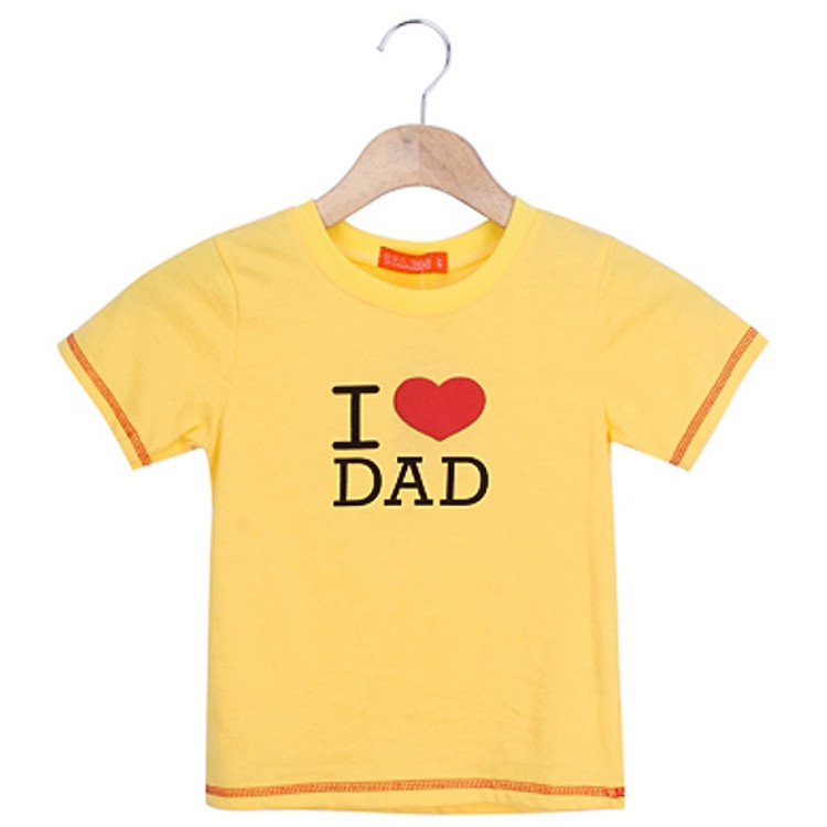 Áo Thun TE VTA KIDS I LOVE DAD NT UN50401 4-14 - Vàng