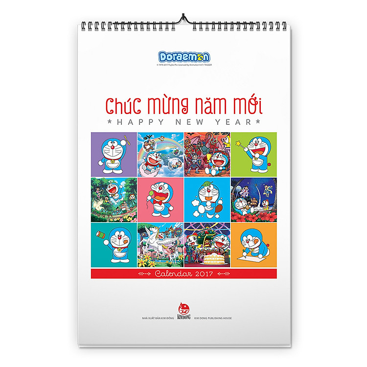 Lịch Tường Doraemon 2017