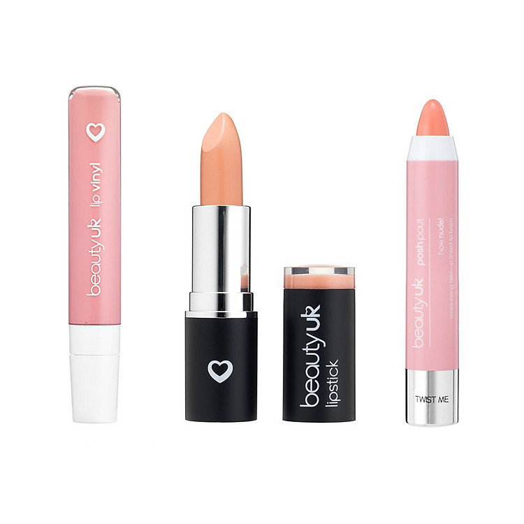 Bộ 3 Son Môi Nude Gợi Cảm Beauty UK - Combo027