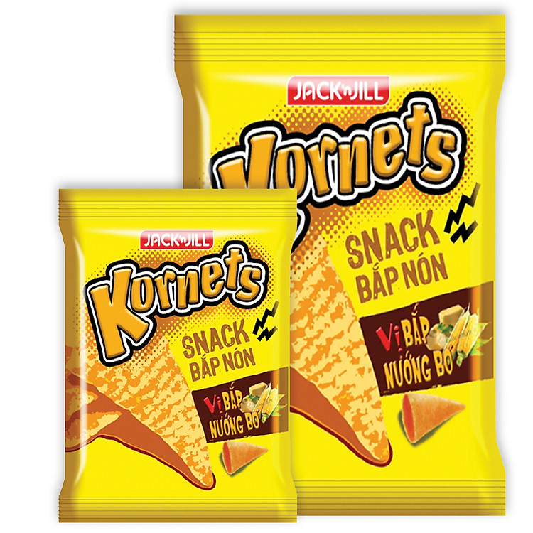 Snack Kornet Vị Bắp Nướng Bơ Gói 38g