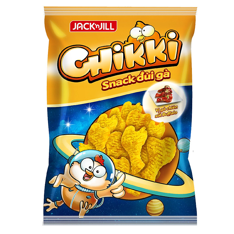 Snack Chikki Đùi Gà Vị Gà Chiên Sốt Buffalo Gói 38g