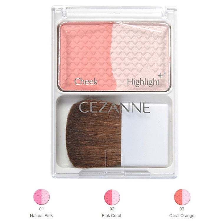 Phấn Má Cheek & Highlight Cezanne (4g)