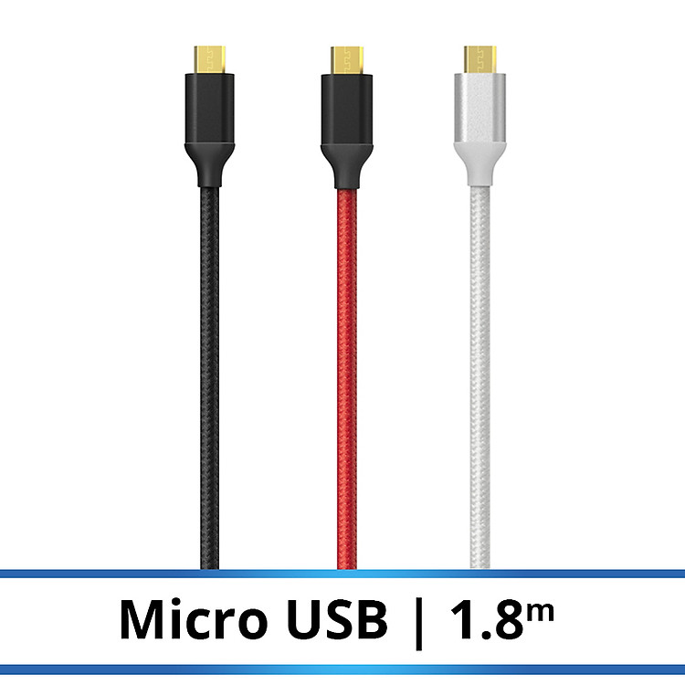 Cáp Sạc Micro USB Anker Dây Dù 1.8m - A7116 - Hàng Chính Hãng