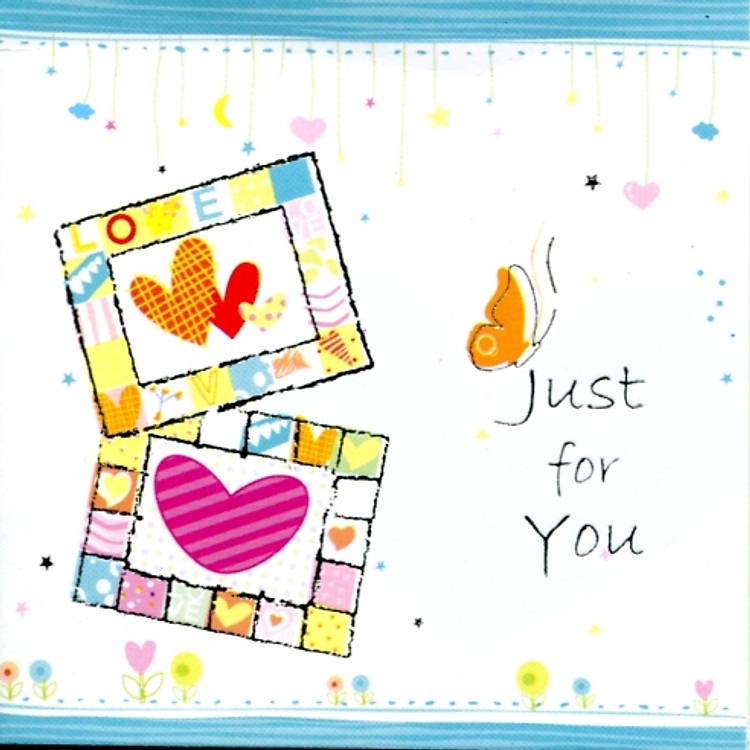 Thiệp chúc mừng Just for you (V-851)