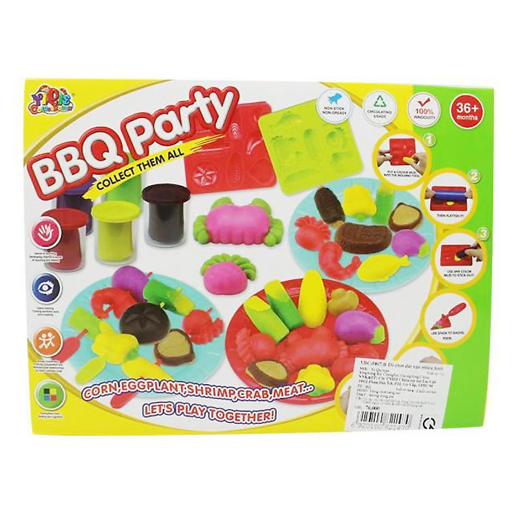 Đồ Chơi Đất Nặn Vbaby Care Hình BBQ VBC-5807-B