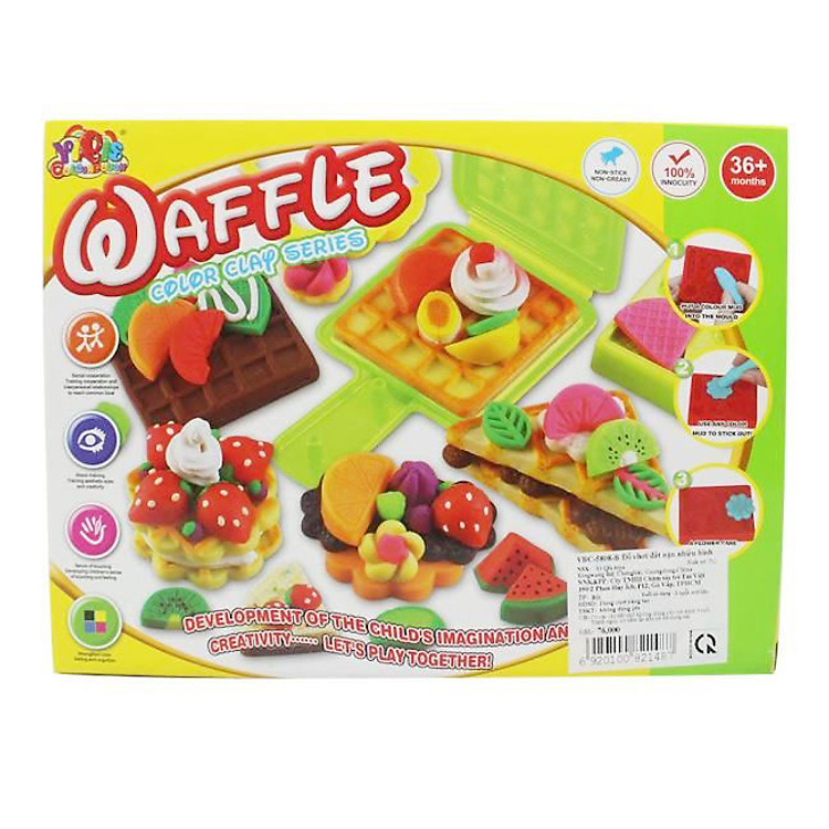 Đồ Chơi Đất Nặn Vbaby Care Hình Bánh Waffle VBC-5808-B