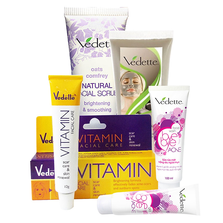 Combo 5 Vedette Ngừa Mụn Và Sáng Da
