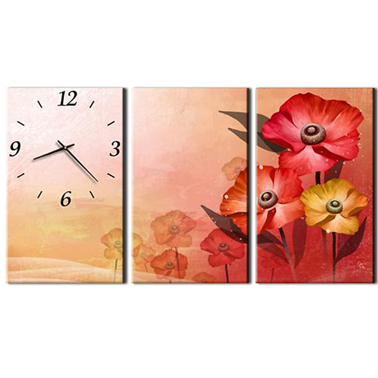 Tranh Đồng Hồ Vicdecor DHT0068 - Hoa Nghệ Thuật 4