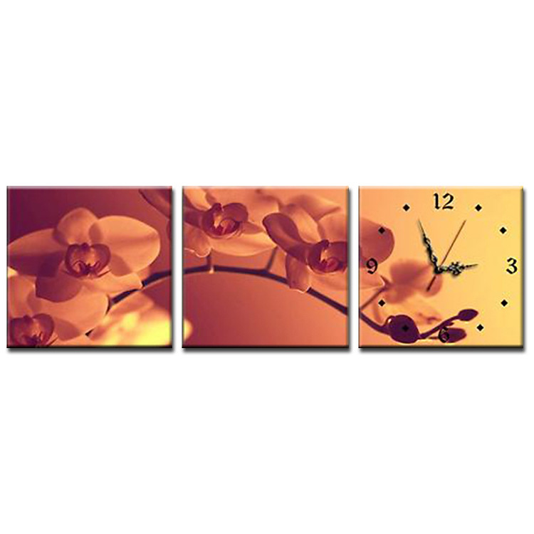 Tranh Đồng Hồ Vicdecor DHT0070 - Lan Huyền Ảo
