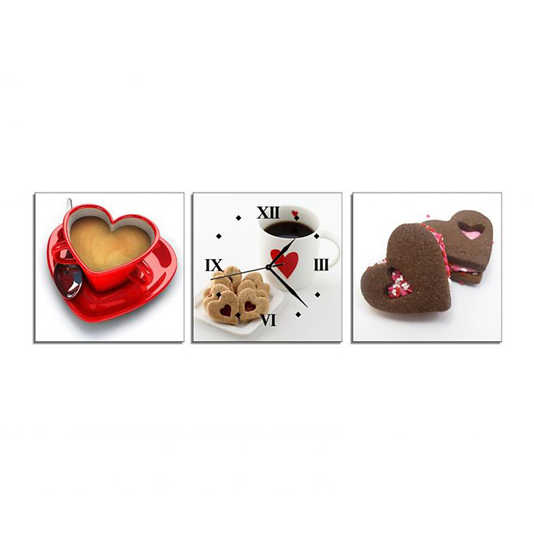 Tranh Đồng Hồ Vicdecor DHT0086 - Chiếc Cốc Tình Yêu