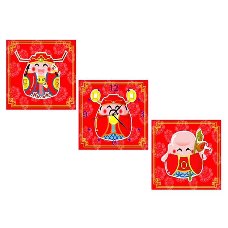 Tranh Đồng Hồ Vicdecor DHT0111 - Phúc Lộc Thọ 1