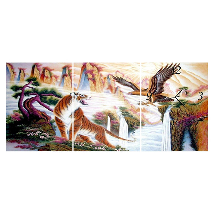 Tranh Đồng Hồ Vicdecor DHT0114 - Anh Hùng Tương Ngộ