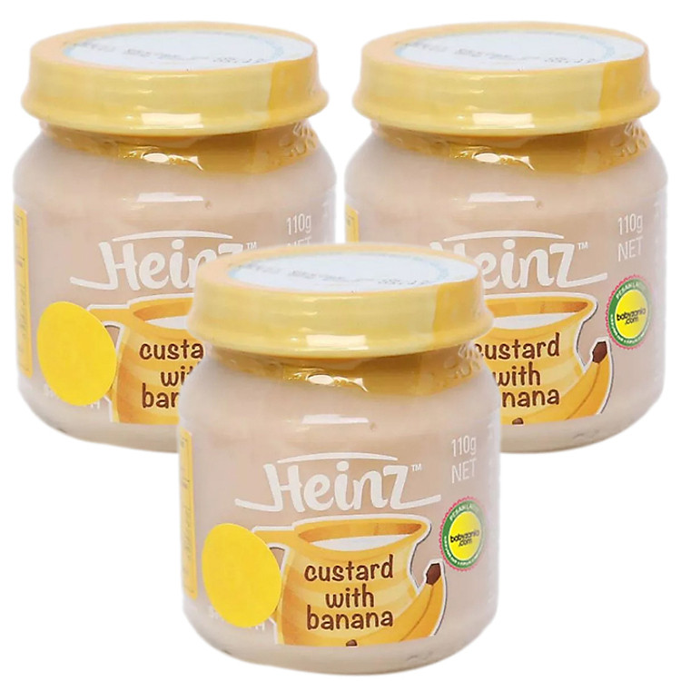 Combo 3 Hủ Custard Vị Chuối Heinz (110g)