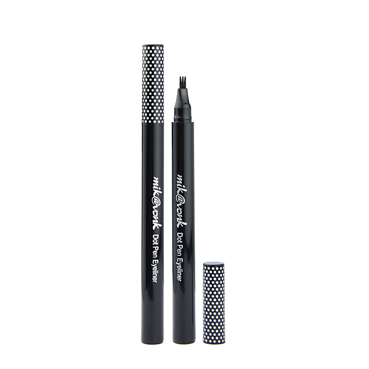 Viết Kẻ Mí Mắt Đầu Cọ 3 Nhánh Mik@vonk Dot Pen Eyeliner - E070