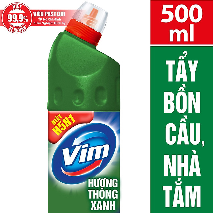 Nước Tẩy Bồn Cầu Vim Diệt Khuẩn 500ml - Xanh Lá