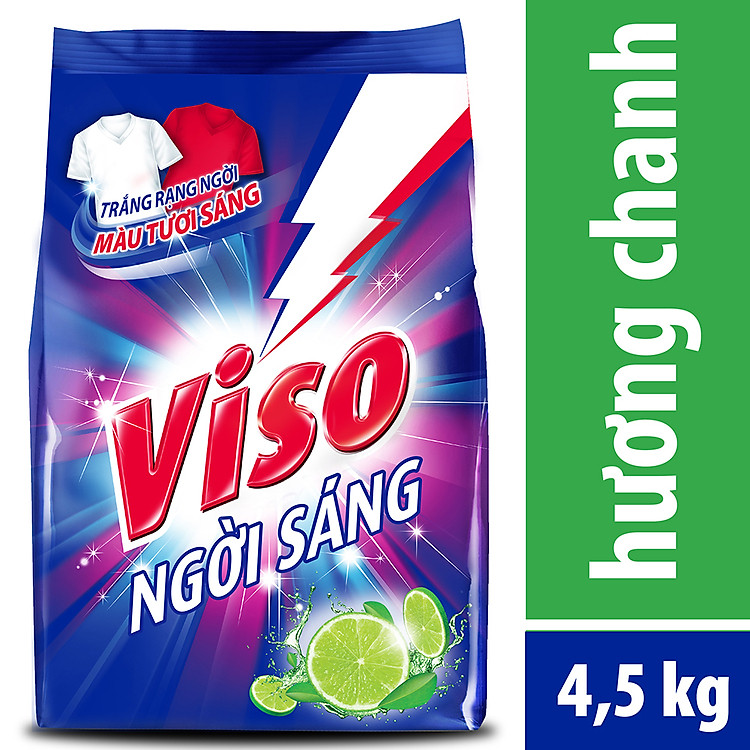 Bột Giặt Viso Trắng Sáng Hương Chanh 4.5kg - 32012171