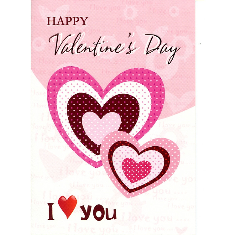 Thiệp chúc mừng Happy Valentines Day (VL-1005)