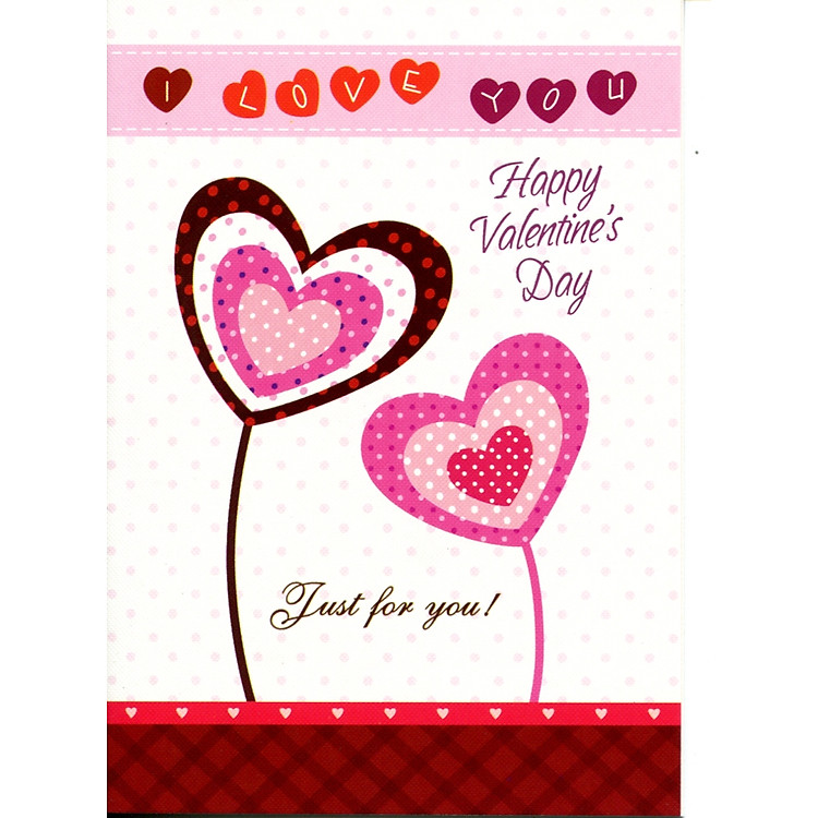 Thiệp chúc mừng Happy Valentines Day (VL-1010)