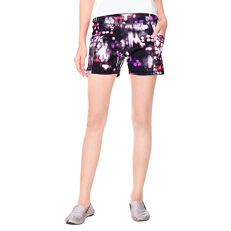 Quần Short Gym Nữ VIC VM063 - Tím Đỏ