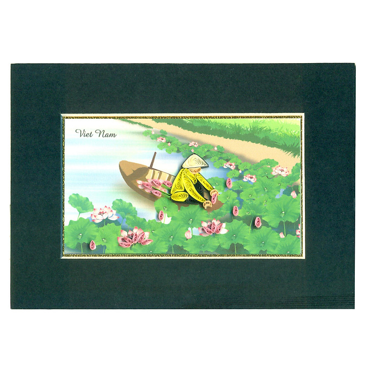 Tranh Giấy Xoắn Việt Net 13 x 17 cm - Mẫu 9