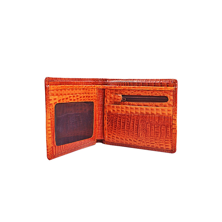 Ví Nam Vân Cá Sấu Sang Trọng Da Thật Da Giày Việt Nam VNLDB42TK70 - Nâu